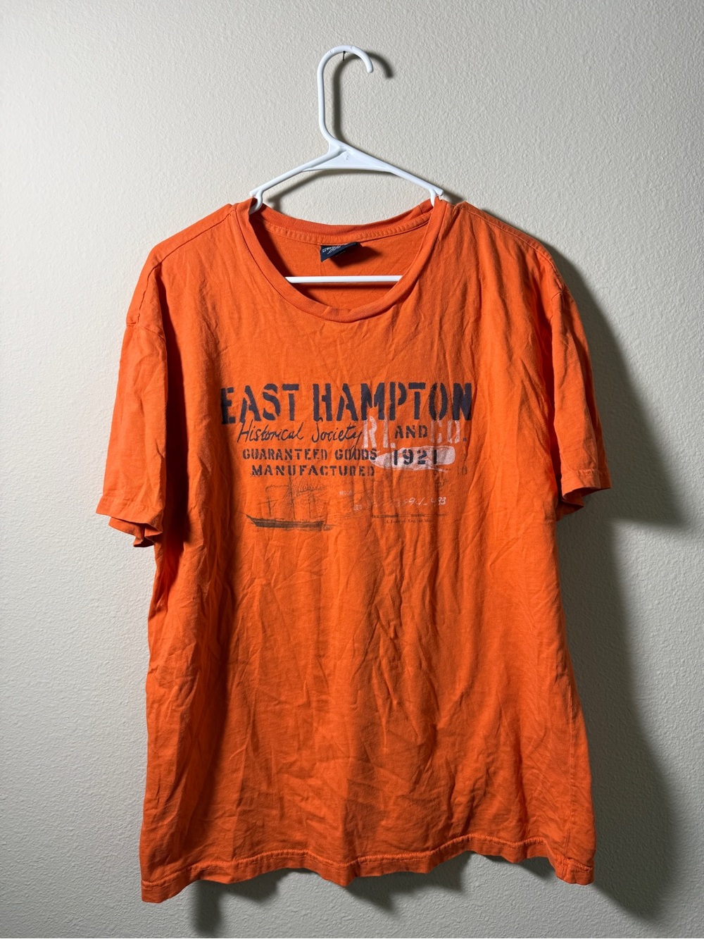 Pepe Jeans Orange Graphic East Hampton Tee